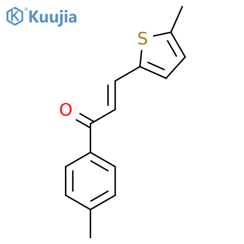 (2E)-1-(4-Methylphenyl)-3-(5-methylthiophen-2-yl)prop-2-en-1-one structure