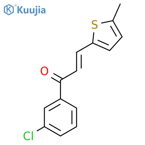 (E)-1-(3-Chlorophenyl)-3-(5-methylthiophen-2-yl)prop-2-en-1-one structure
