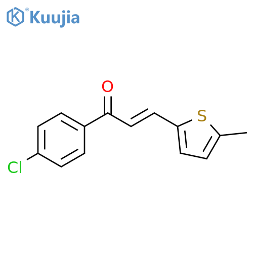 (2E)-1-(4-chlorophenyl)-3-(5-methylthiophen-2-yl)prop-2-en-1-one structure
