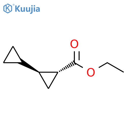 rac-ethyl (1R,2S)-1,1'-bi(cyclopropane)-2-carboxylate, trans structure