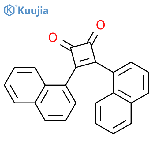 3-CYCLOBUTENE-1,2-DIONE, 3,4-DI-1-NAPHTHALENYL- structure