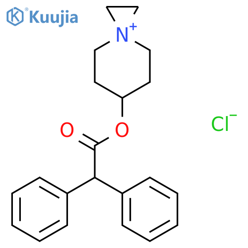 3-Azoniaspiro[2.5]octane, 6-[(diphenylacetyl)oxy]-, chloride structure