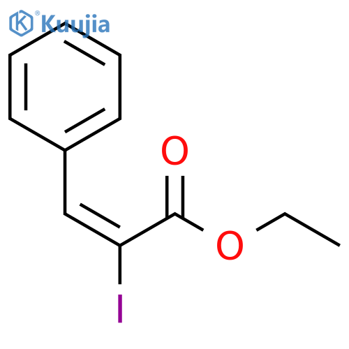 2-Propenoic acid, 2-iodo-3-phenyl-, ethyl ester, (2E)- structure