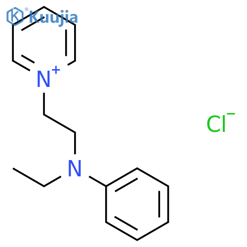 Pyridinium,1-[2-(ethylphenylamino)ethyl]-, chloride (1:1) structure