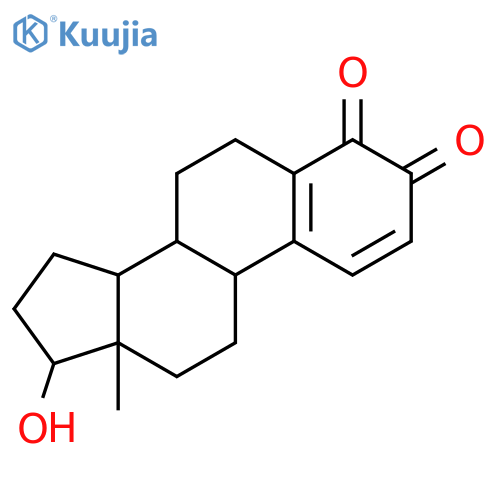 Estra-1,5(10)-diene-3,4-dione,17-hydroxy-, (17b)- structure