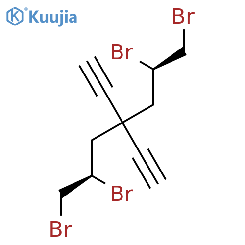 Heptane, 1,2,6,7-tetrabromo-4,4-diethynyl-, (R*,R*)-(±)- structure