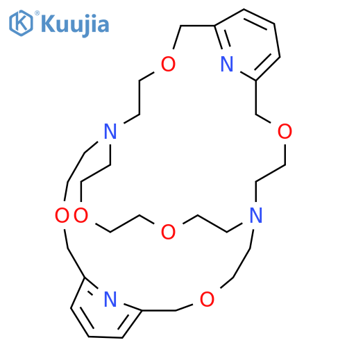 4,12,18,26,31,34-Hexaoxa-1,15,37,38-tetraazatetracyclo[13.13.8.16,10.120,24]octatriaconta-6,8,10(38),20,22,24(37)-hexaene structure