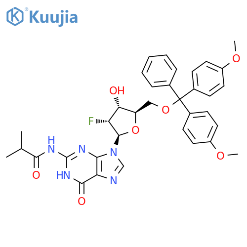5'-O-Dmt-N2-isobutyryl-2'-fluoro-2'-deoxyguanosine structure
