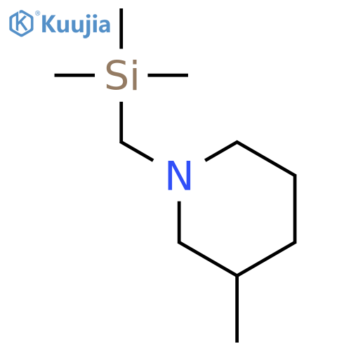 Piperidine, 3-methyl-1-[(trimethylsilyl)methyl]- structure