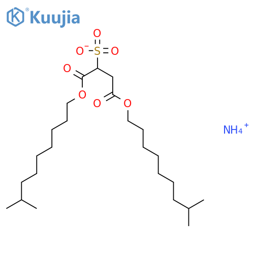 Butanedioic acid,2-sulfo-, 1,4-diisodecyl ester, ammonium salt (1:1) structure