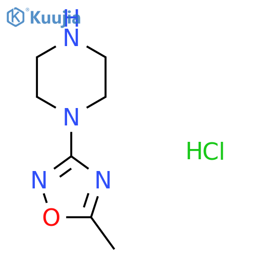 1-(5-METHYL-1,2,4-OXADIAZOL-3-YL)PIPERAZINE HYDROCHLORIDE structure