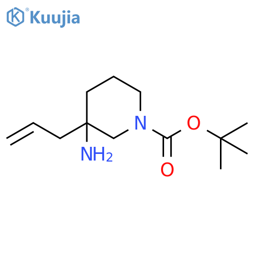tert-butyl 3-amino-3-(prop-2-en-1-yl)piperidine-1-carboxylate structure