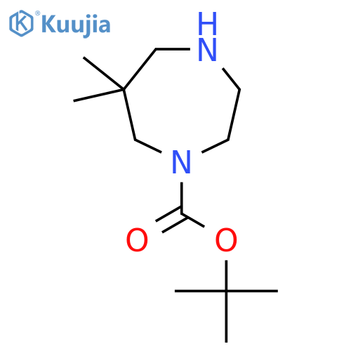 Tert-Butyl 6,6-dimethyl-1,4-diazepane-1-carboxylate structure