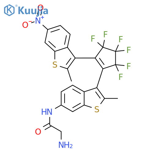 Acetamide, 2-amino-N-[3-[3,3,4,4,5,5-hexafluoro-2-(2-methyl-6-nitrobenzo[b]thien-3-yl)-1-cyclopenten-1-yl]-2-methylbenzo[b]thien-6-yl]- structure