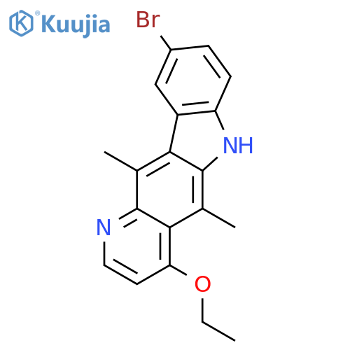 6H-Pyrido[3,2-b]carbazole, 9-bromo-4-ethoxy-5,11-dimethyl- structure