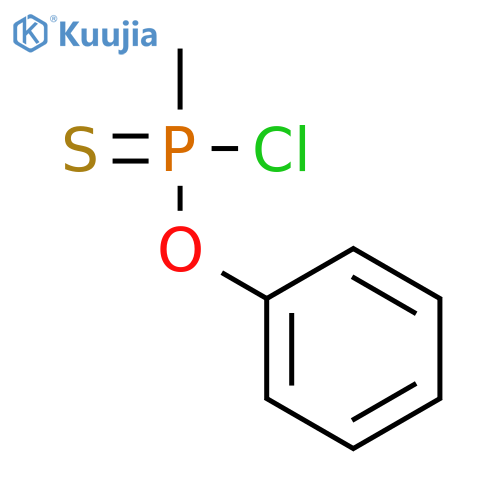 Phosphonochloridothioic acid, methyl-, O-phenyl ester structure