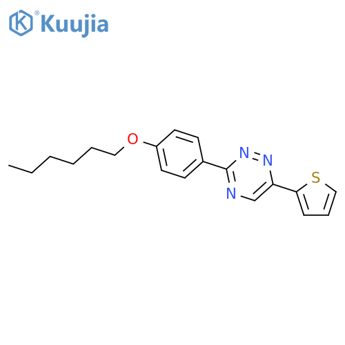 1,2,4-Triazine, 3-[4-(hexyloxy)phenyl]-6-(2-thienyl)- structure