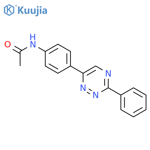 Acetamide, N-[4-(3-phenyl-1,2,4-triazin-6-yl)phenyl]- structure