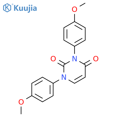 2,4(1H,3H)-Pyrimidinedione, 1,3-bis(4-methoxyphenyl)- structure
