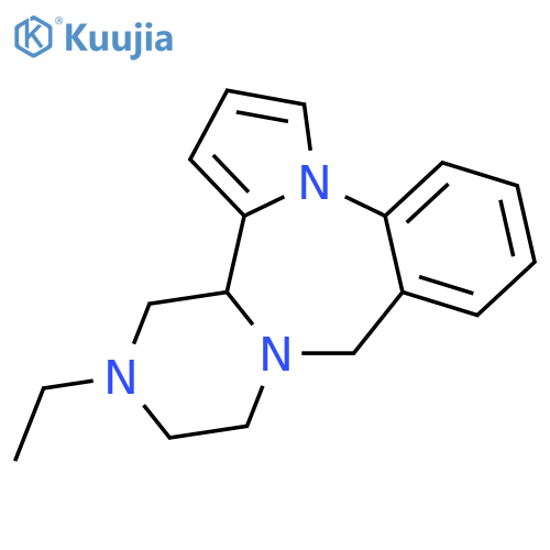 9H,11H-Pyrazino[2,1-c]pyrrolo[1,2-a][1,4]benzodiazepine,13-ethyl-12,13,14,14a-tetrahydro- structure