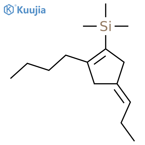 Silane, (2-butyl-4-propylidene-1-cyclopenten-1-yl)trimethyl- structure