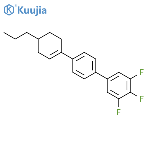 1,1'-Biphenyl, 3,4,5-trifluoro-4'-(4-propyl-1-cyclohexen-1-yl)- structure