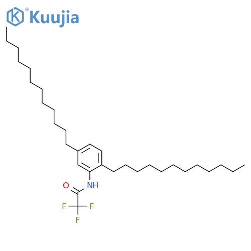 Acetamide, N-(2,5-didodecylphenyl)-2,2,2-trifluoro- structure