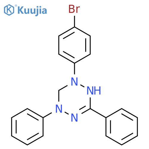 1,2,4,5-Tetrazin-1(2H)-yl, 2-(4-bromophenyl)-3,4-dihydro-4,6-diphenyl- structure