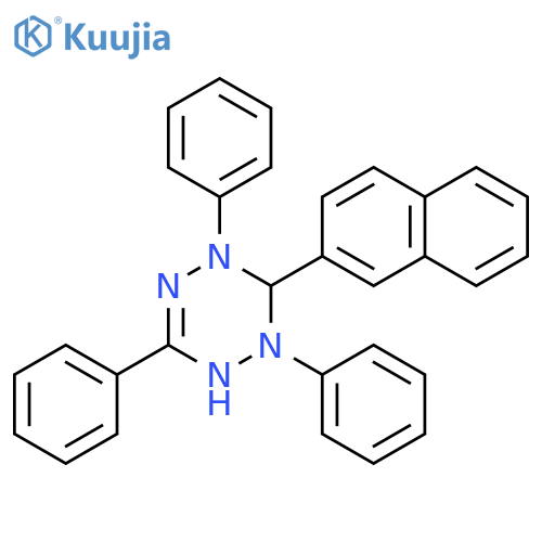 1,2,4,5-Tetrazin-1(2H)-yl, 3,4-dihydro-3-(2-naphthalenyl)-2,4,6-triphenyl- structure