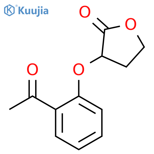 2(3H)-Furanone, 3-(2-acetylphenoxy)dihydro- structure