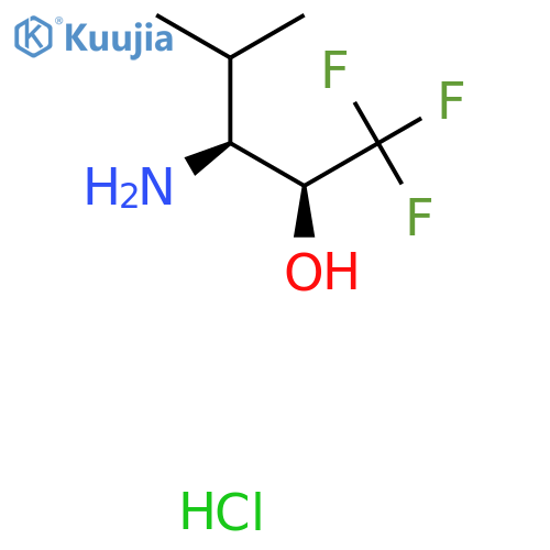 (2S,3S)-3-Amino-1,1,1-trifluoro-4-methylpentan-2-ol hydrochloride structure