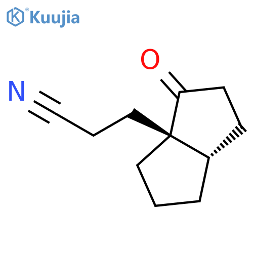 3a(1H)-Pentalenepropanenitrile, hexahydro-3-oxo-, (3aR,6aS)-rel- structure