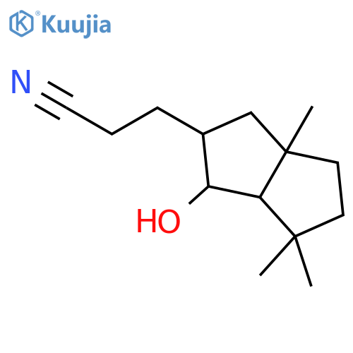 2-Pentalenepropanenitrile, octahydro-1-hydroxy-3a,6,6-trimethyl- structure