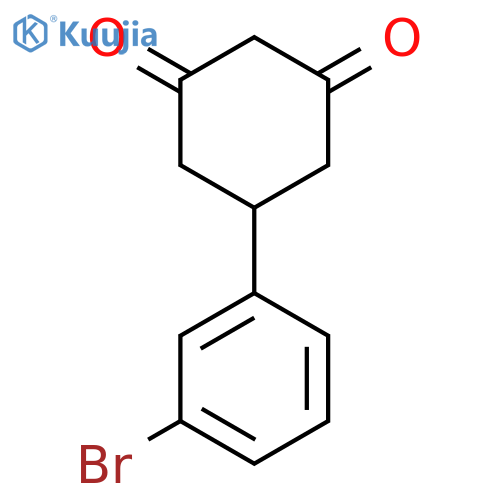 5-(3-Bromophenyl)cyclohexane-1,3-dione structure