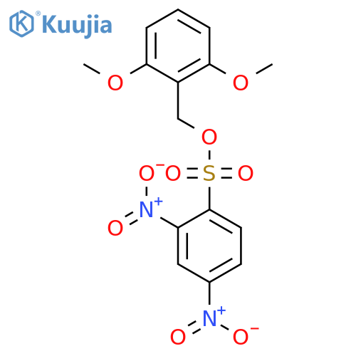 (2,6-Dimethoxyphenyl)methyl 2,4-dinitrobenzene-1-sulfonate structure