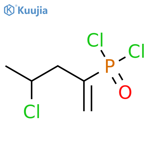 Phosphonic dichloride, (3-chloro-1-methylenebutyl)- structure