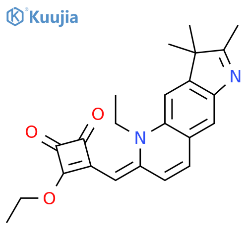 3-Cyclobutene-1,2-dione, 3-ethoxy-4-[(5-ethyl-3,5-dihydro-2,3,3-trimethyl-6H-pyrrolo[2,3-g]quinolin-6-ylidene)methyl]- structure