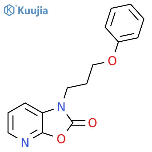 Oxazolo[5,4-b]pyridin-2(1H)-one, 1-(3-phenoxypropyl)- structure