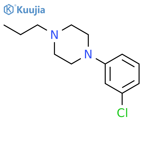 1-(3-Chlorophenyl)-4-propylpiperazine structure