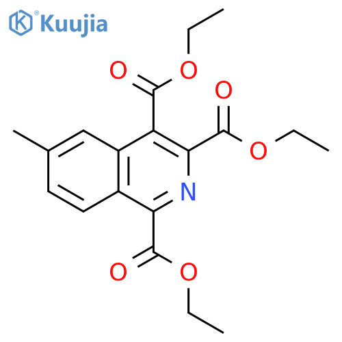 1,3,4-Isoquinolinetricarboxylic acid, 6-methyl-, triethyl ester structure