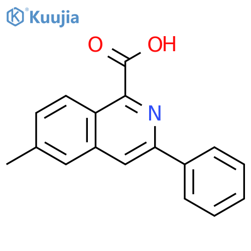 1-Isoquinolinecarboxylic acid, 6-methyl-3-phenyl- structure