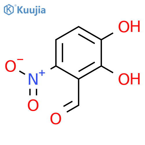 Benzaldehyde, 2,3-dihydroxy-6-nitro- structure