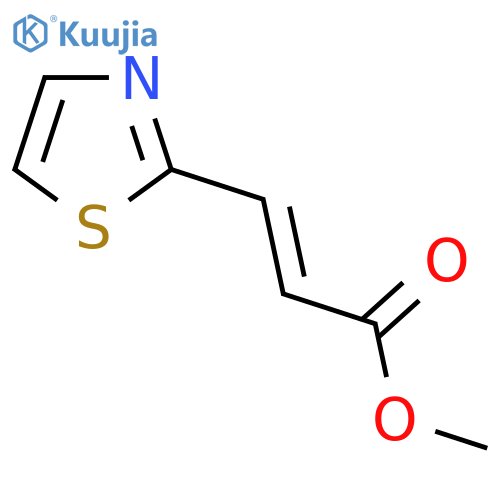 methyl (2E)-3-(1,3-thiazol-2-yl)prop-2-enoate structure