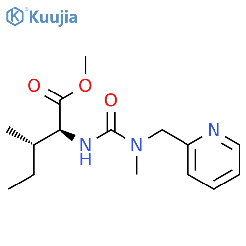 L-Isoleucine, N-[[methyl(2-pyridinylmethyl)amino]carbonyl]-, methyl ester structure