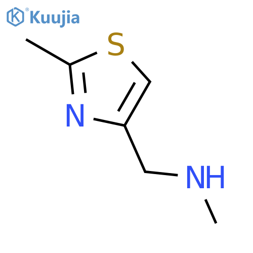 methyl[(2-methyl-1,3-thiazol-4-yl)methyl]amine structure
