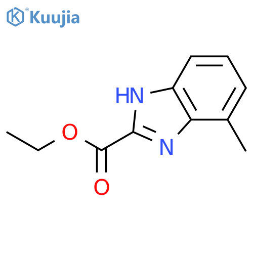 1H-Benzimidazole-2-carboxylic acid, 4-methyl-, ethyl ester structure