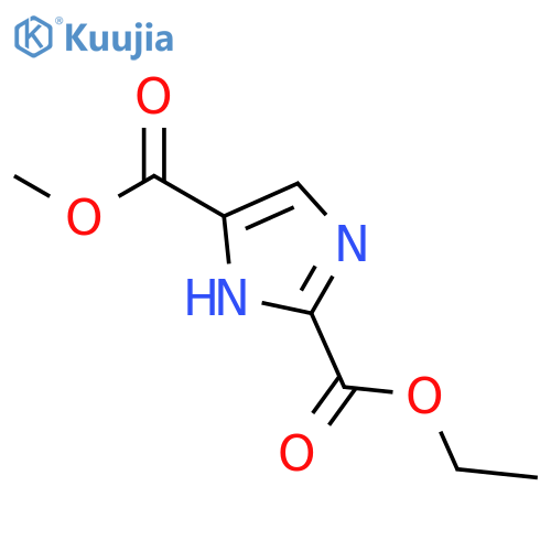 1H-Imidazole-2,5-dicarboxylicacid, 2-ethyl 5-methyl ester structure