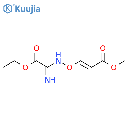 2-Propenoic acid, 3-[[(2-ethoxy-1-imino-2-oxoethyl)amino]oxy]-, methyl ester, (E)- (9CI) structure