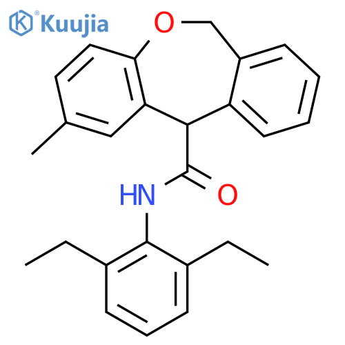 Dibenz[b,e]oxepin-11-carboxamide,N-(2,6-diethylphenyl)-6,11-dihydro-2-methyl- structure