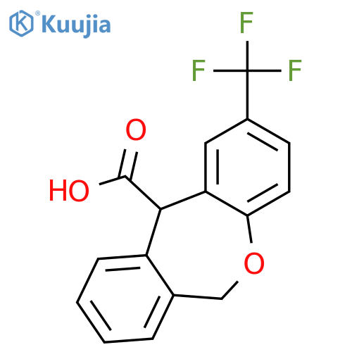 Dibenz[b,e]oxepin-11-carboxylic acid, 6,11-dihydro-2-(trifluoromethyl)- structure